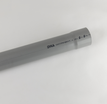 DYKA - Tube PVC NF Me gris diamètre 40 mm longueur 4m EU EP EV Réf  11065561001